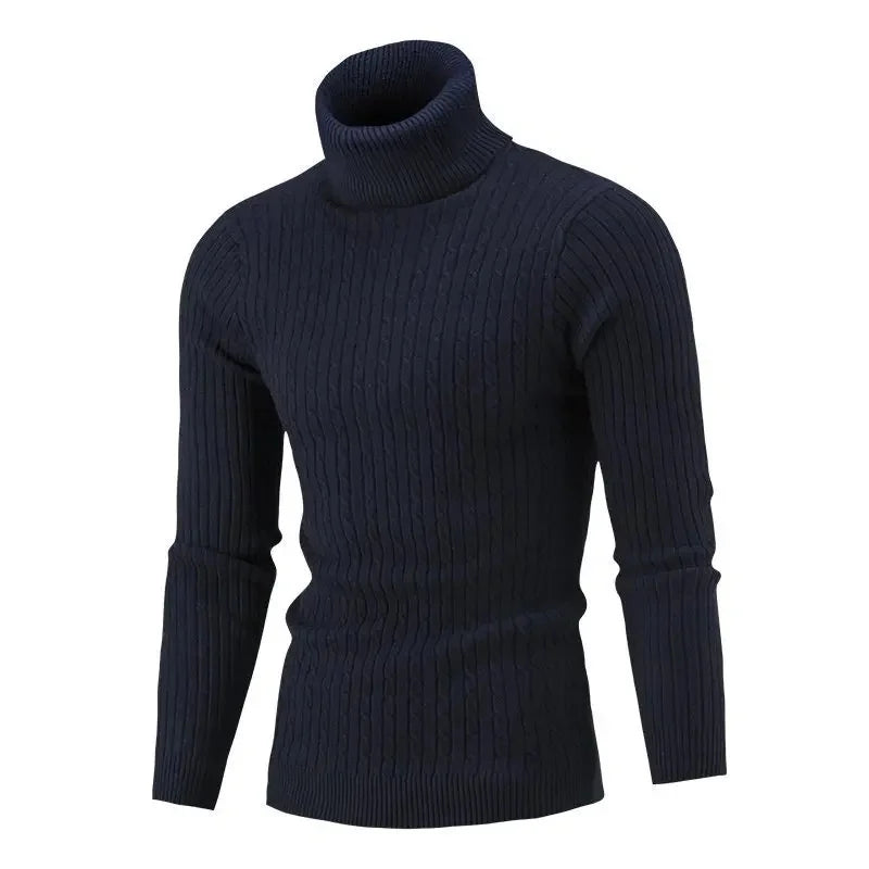 Elegant Men's Rollneck Sweater with Comfortable Fit