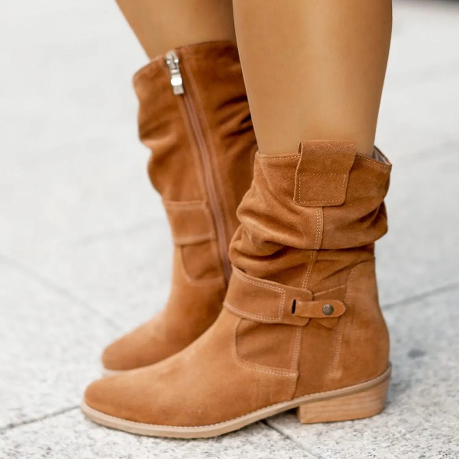 Stylish Women's Ankle Boots in Suede | Comfortable & Trendy