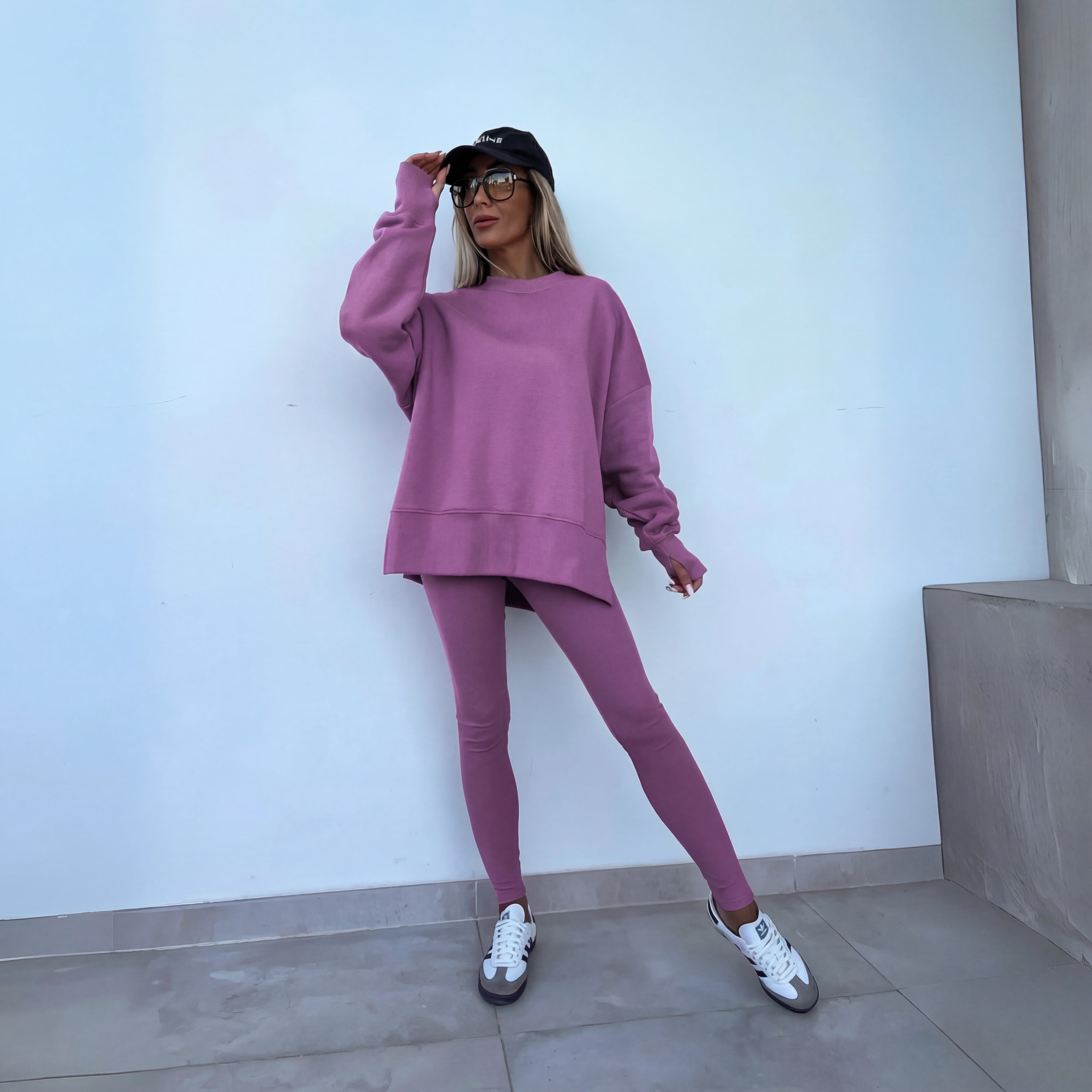 Women's Casual Long Sleeve Sweatshirt Pants Set