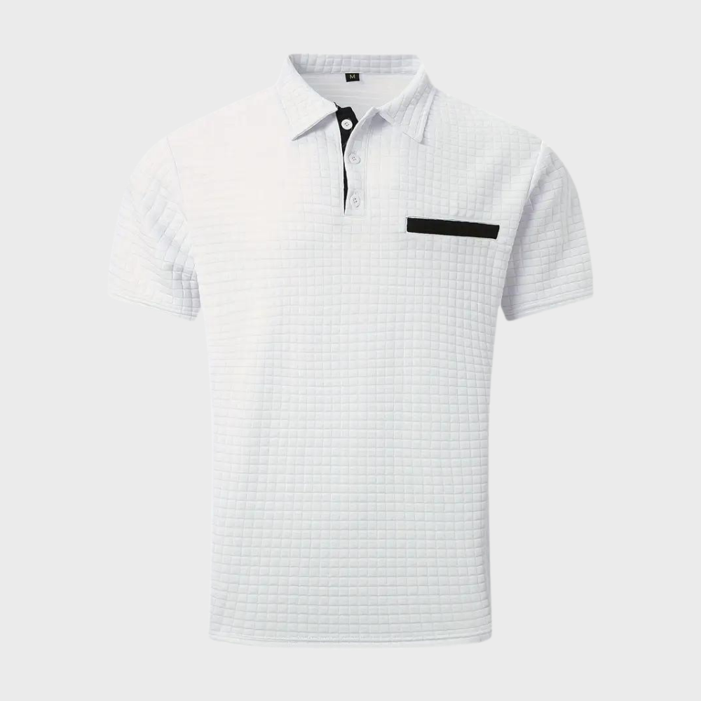 Men's Textured Performance Polo Shirt