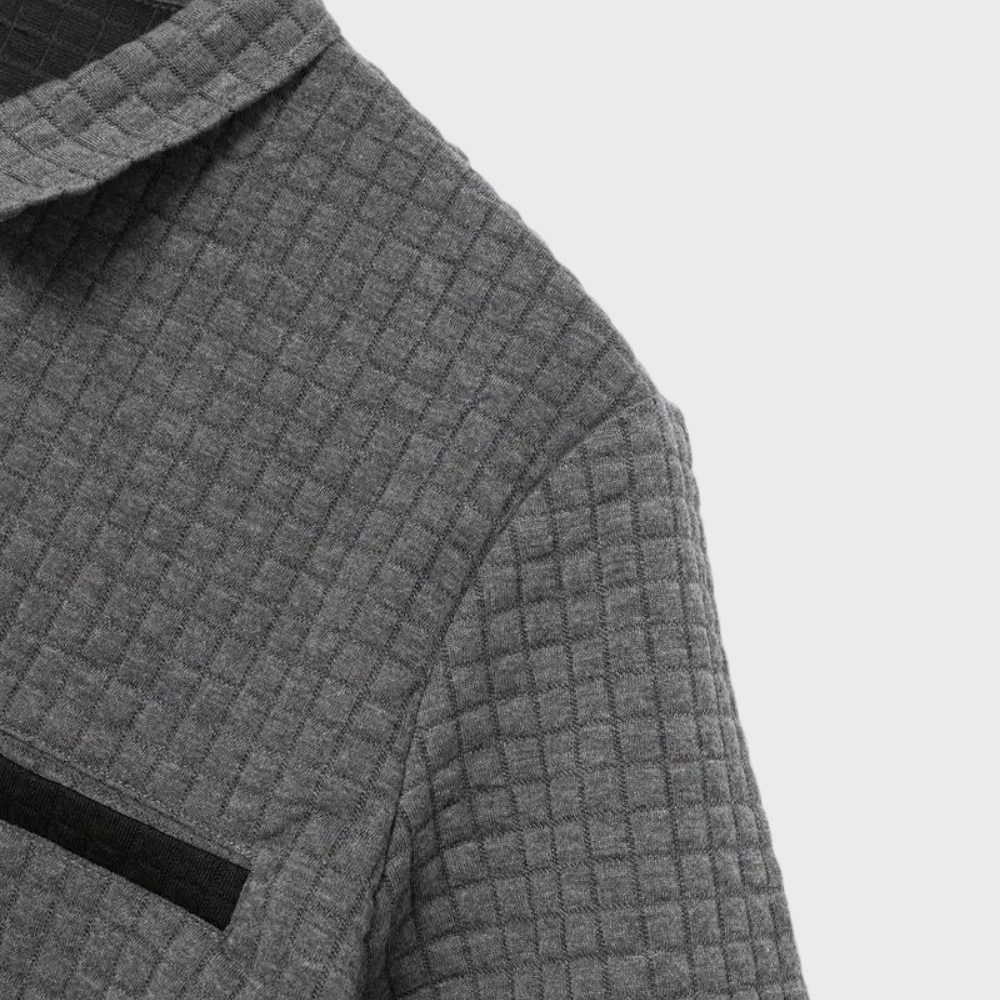 Men's Textured Performance Polo Shirt
