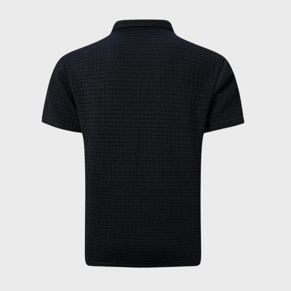 Men's Textured Performance Polo Shirt