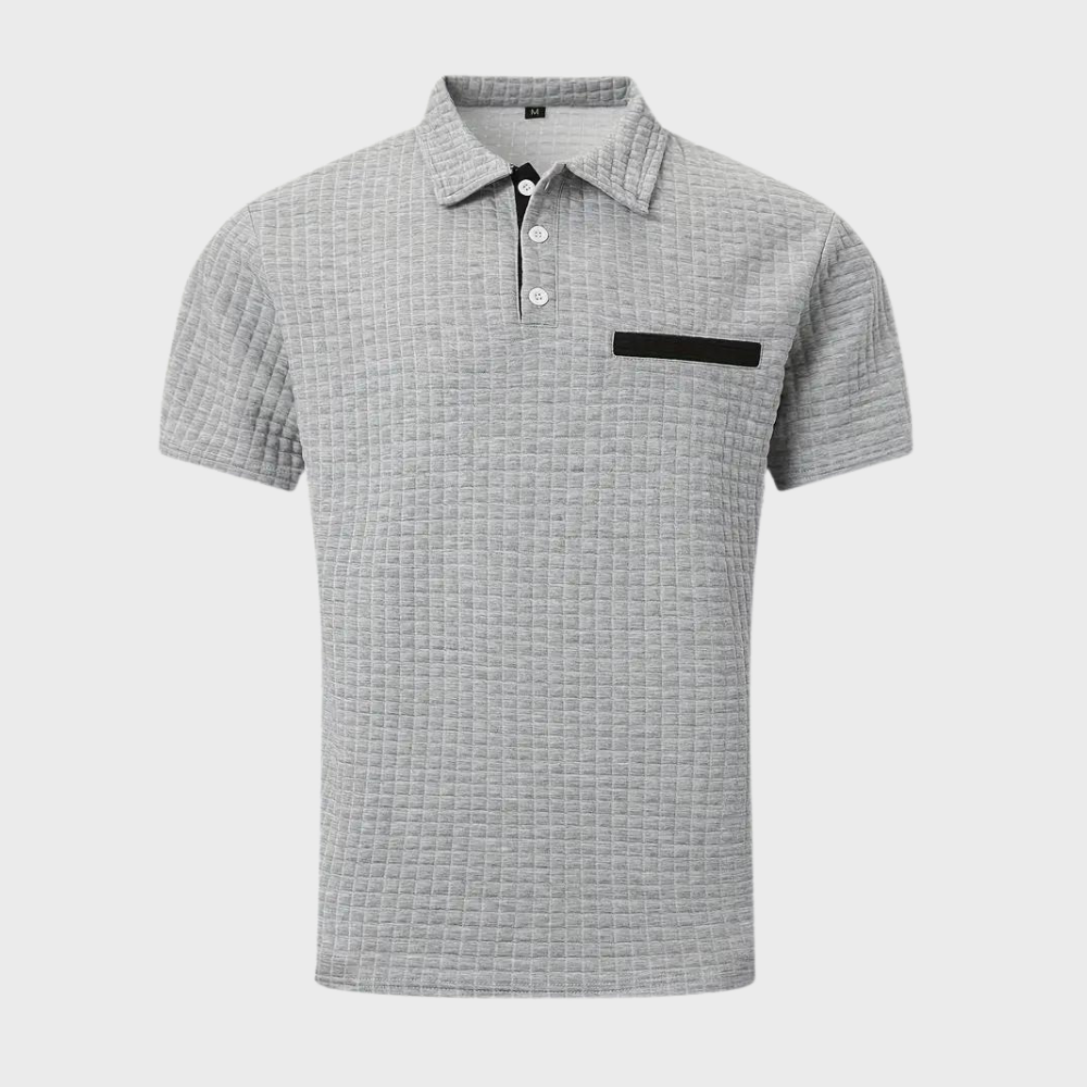 Men's Textured Performance Polo Shirt