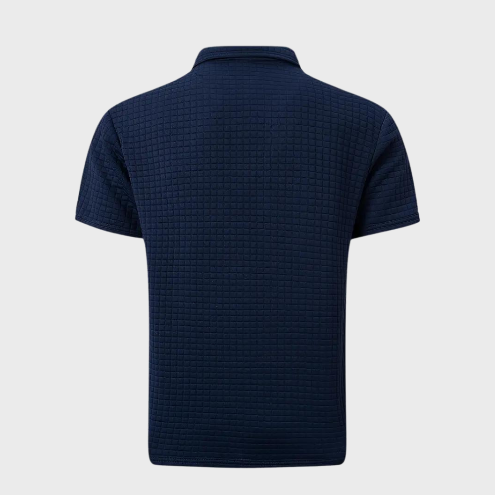 Men's Textured Performance Polo Shirt
