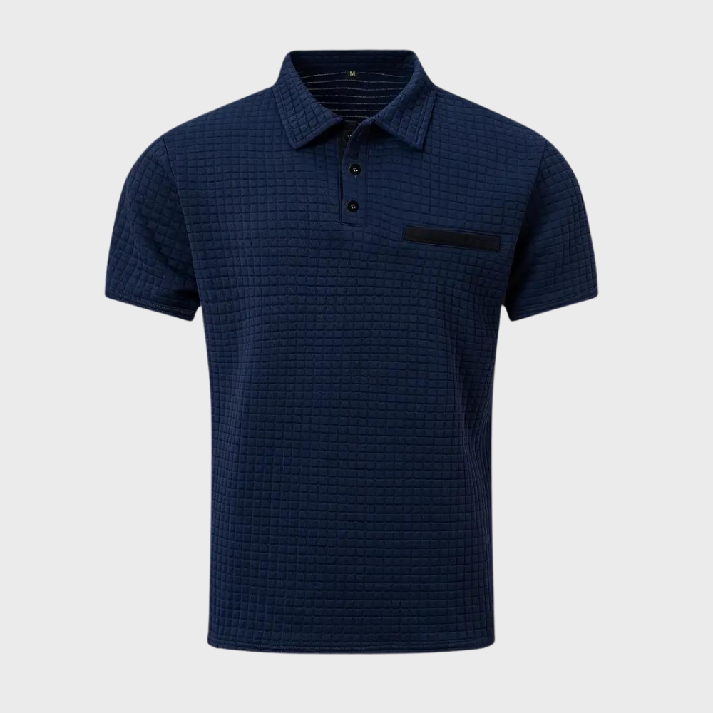 Men's Textured Performance Polo Shirt