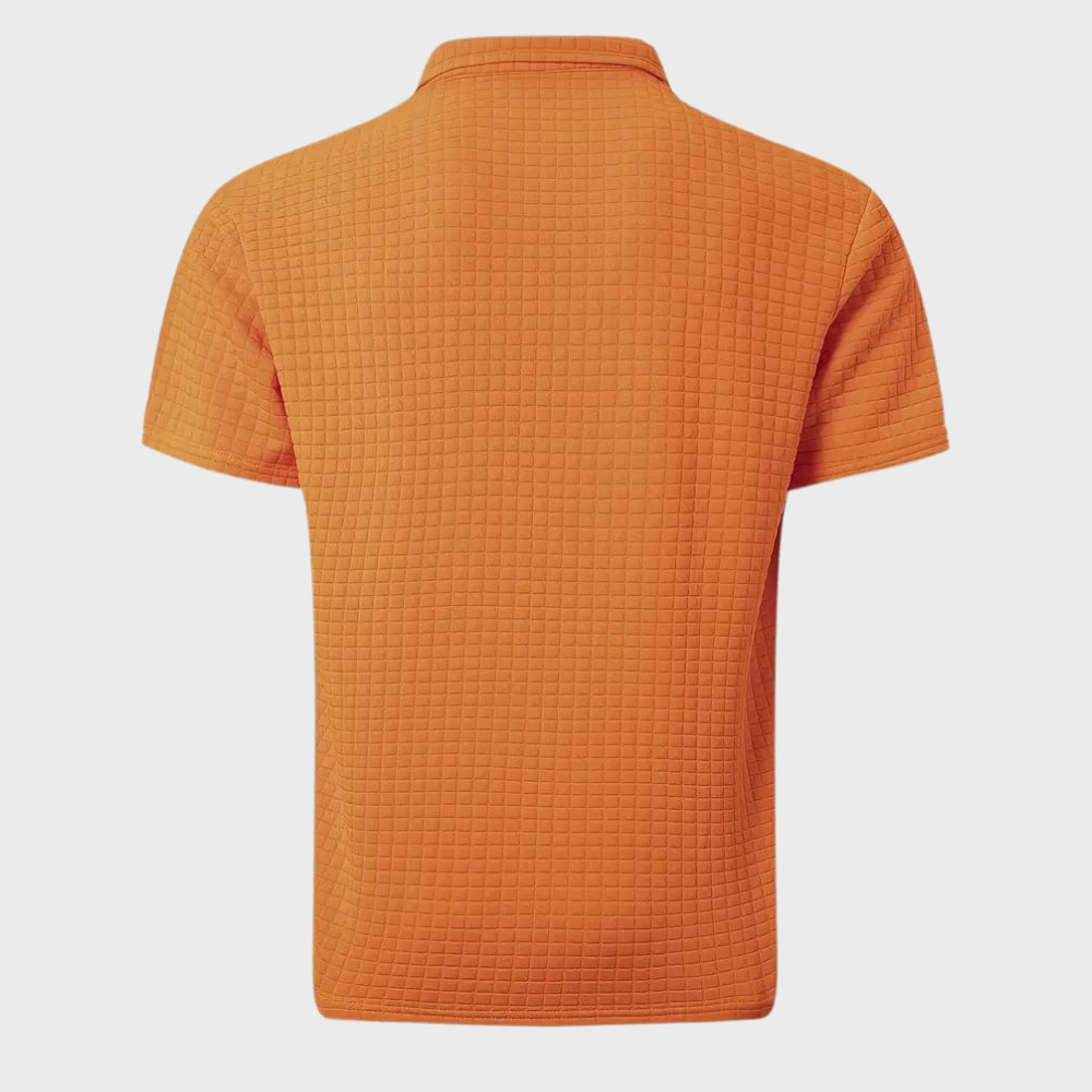 Men's Textured Performance Polo Shirt