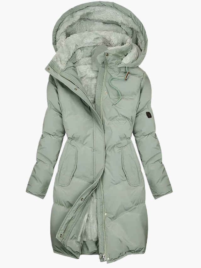 Women's Quilted Winter Hooded Coat