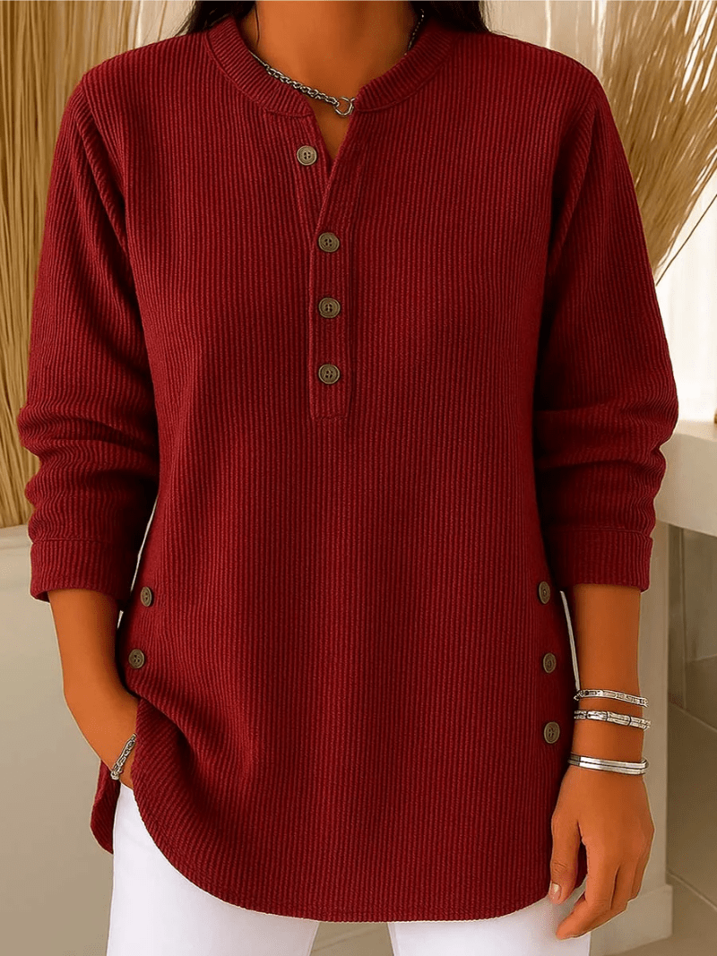 Women's Sweater with Subtle Bow Details