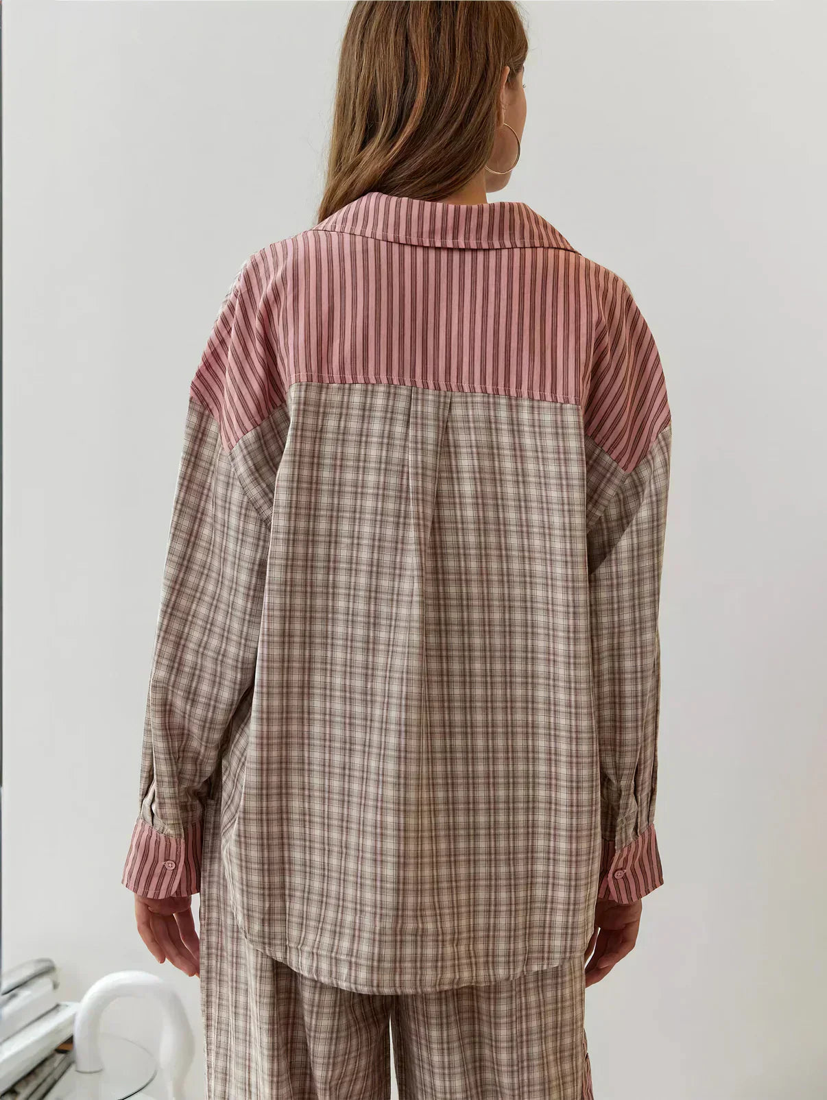 Women’s Relaxed Checkered Pajama Set