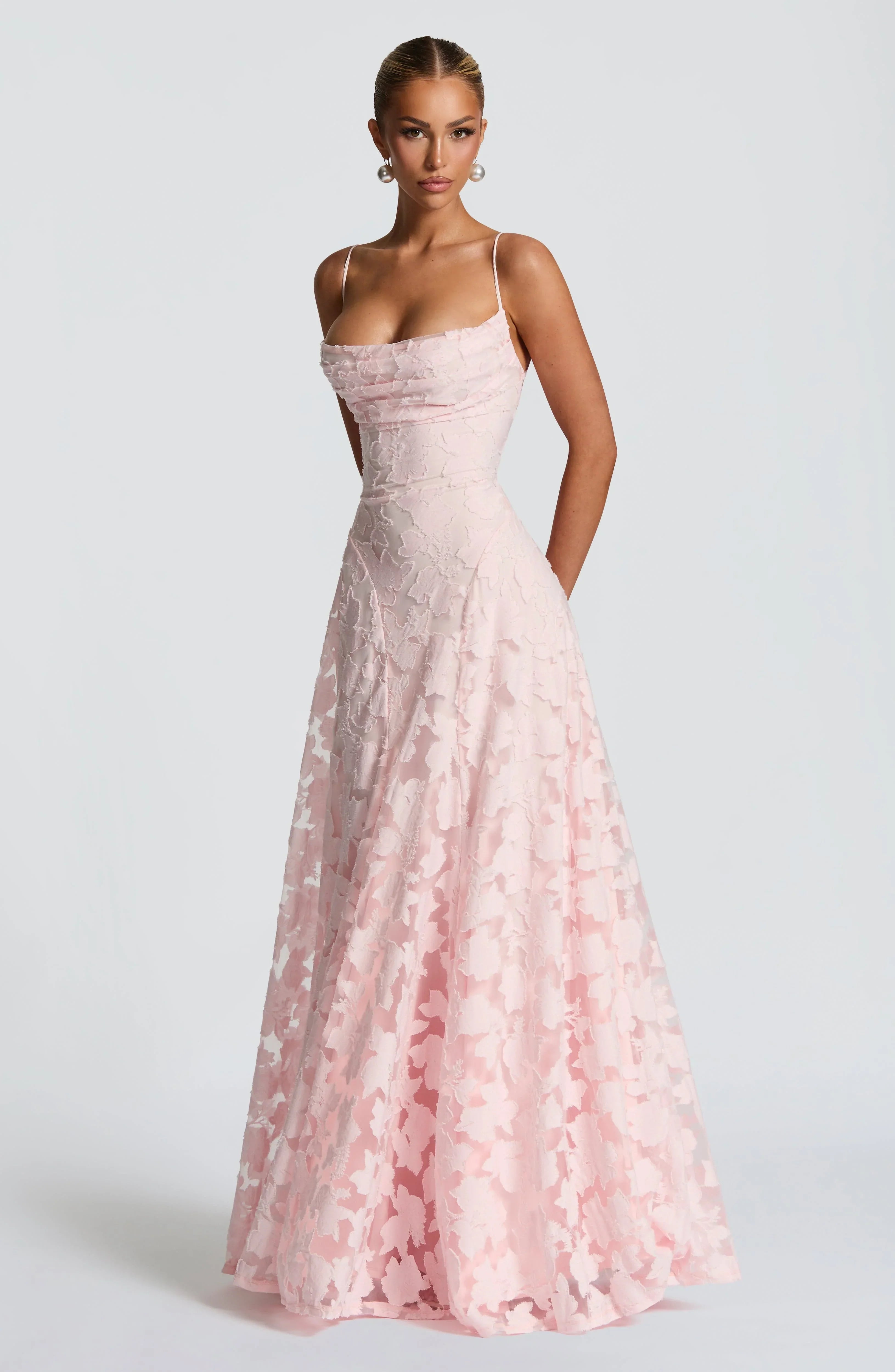 Women’s Lace Corset Formal Evening Maxi Dress