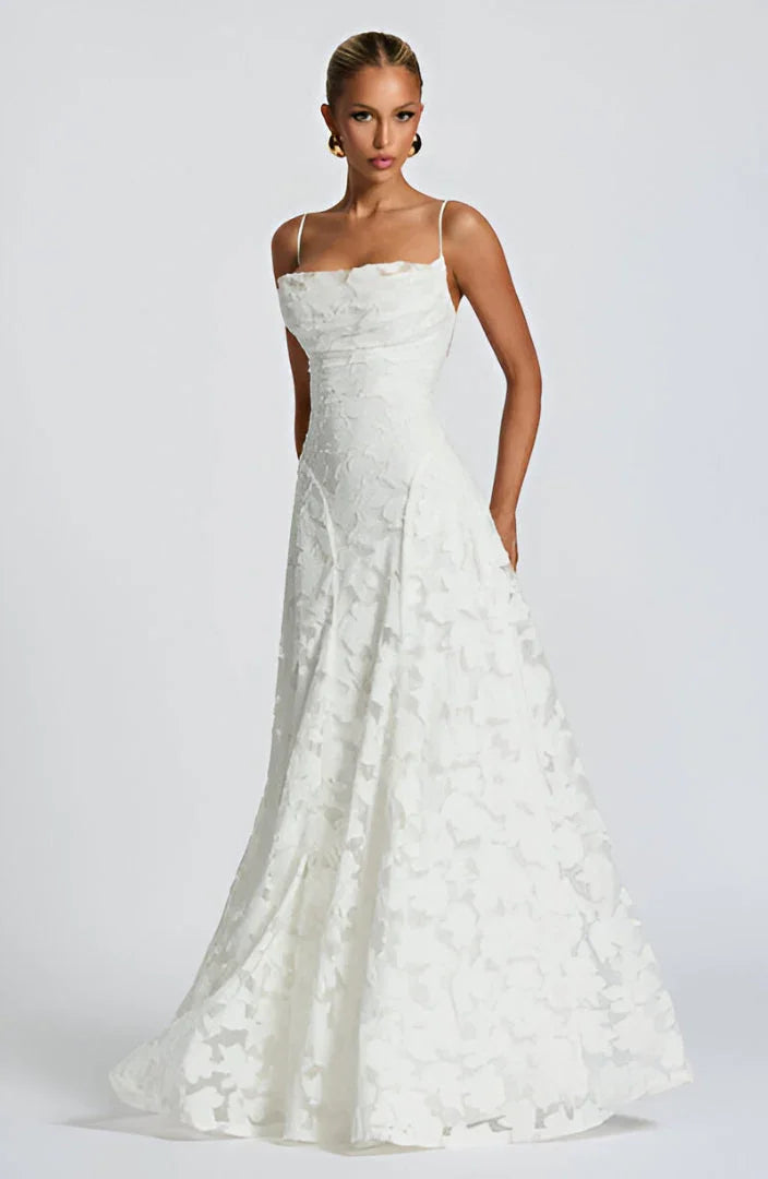 Women’s Lace Corset Formal Evening Maxi Dress