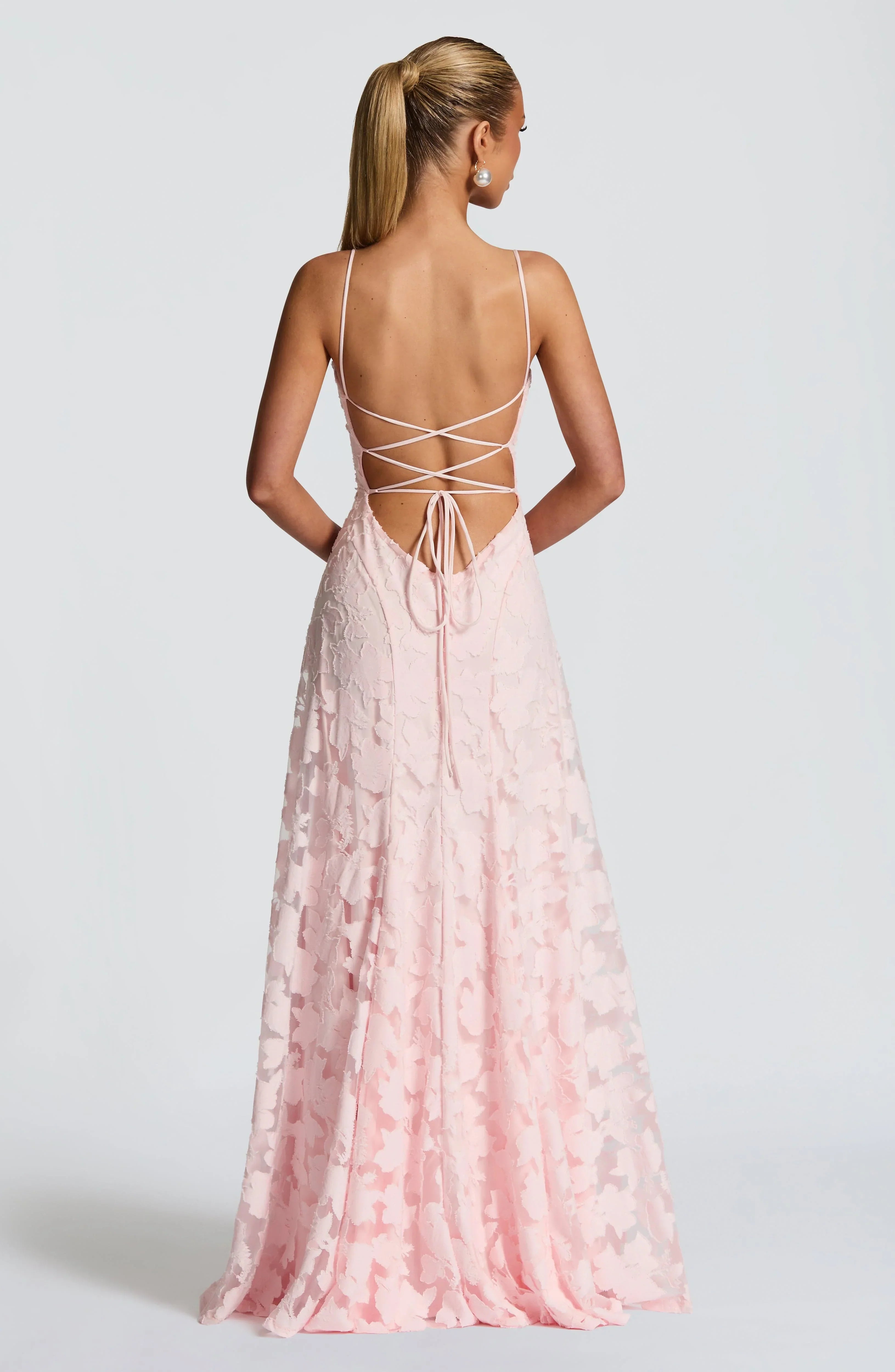 Women’s Lace Corset Formal Evening Maxi Dress