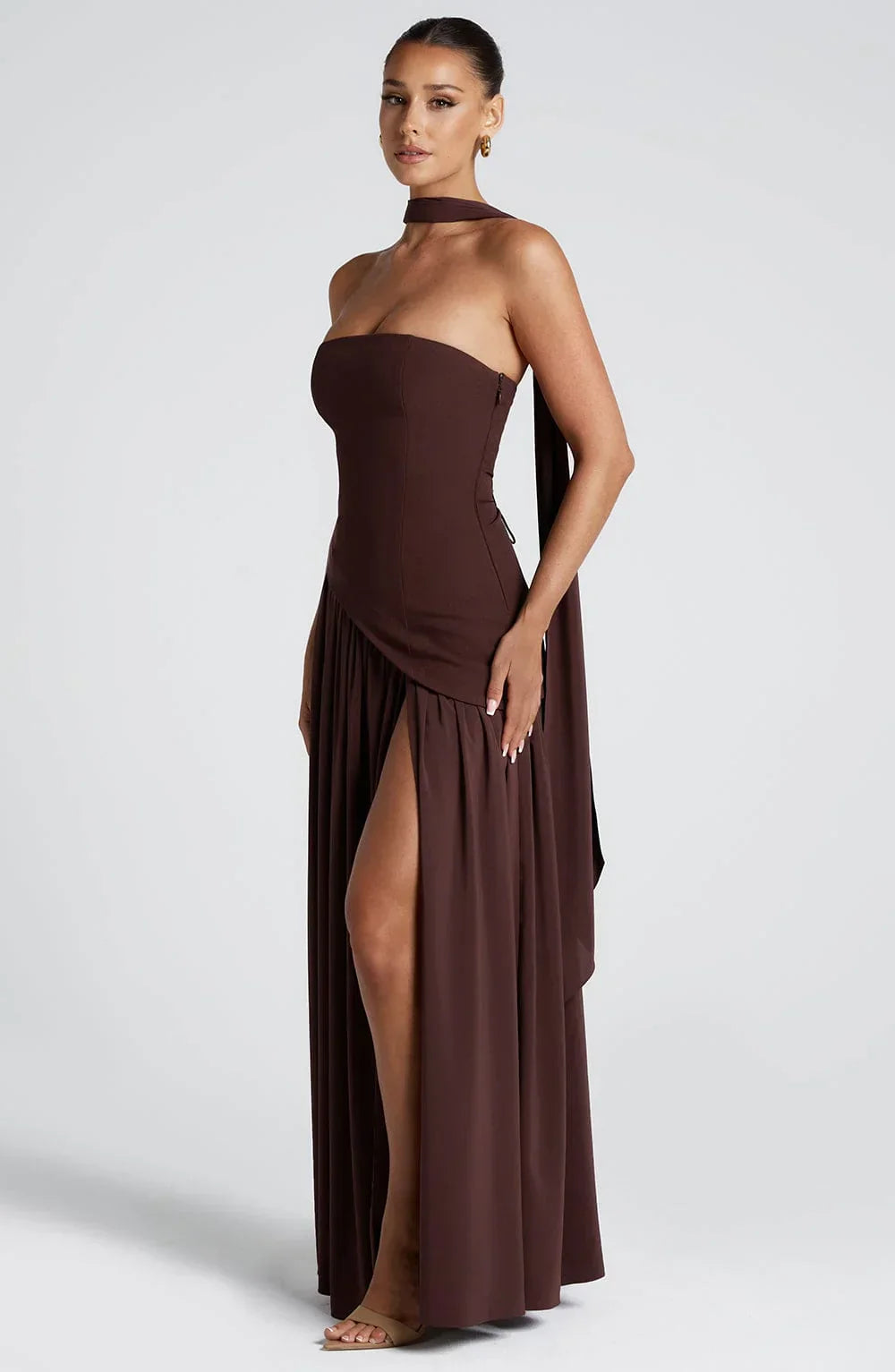 Women’s Strapless Split Maxi Dress