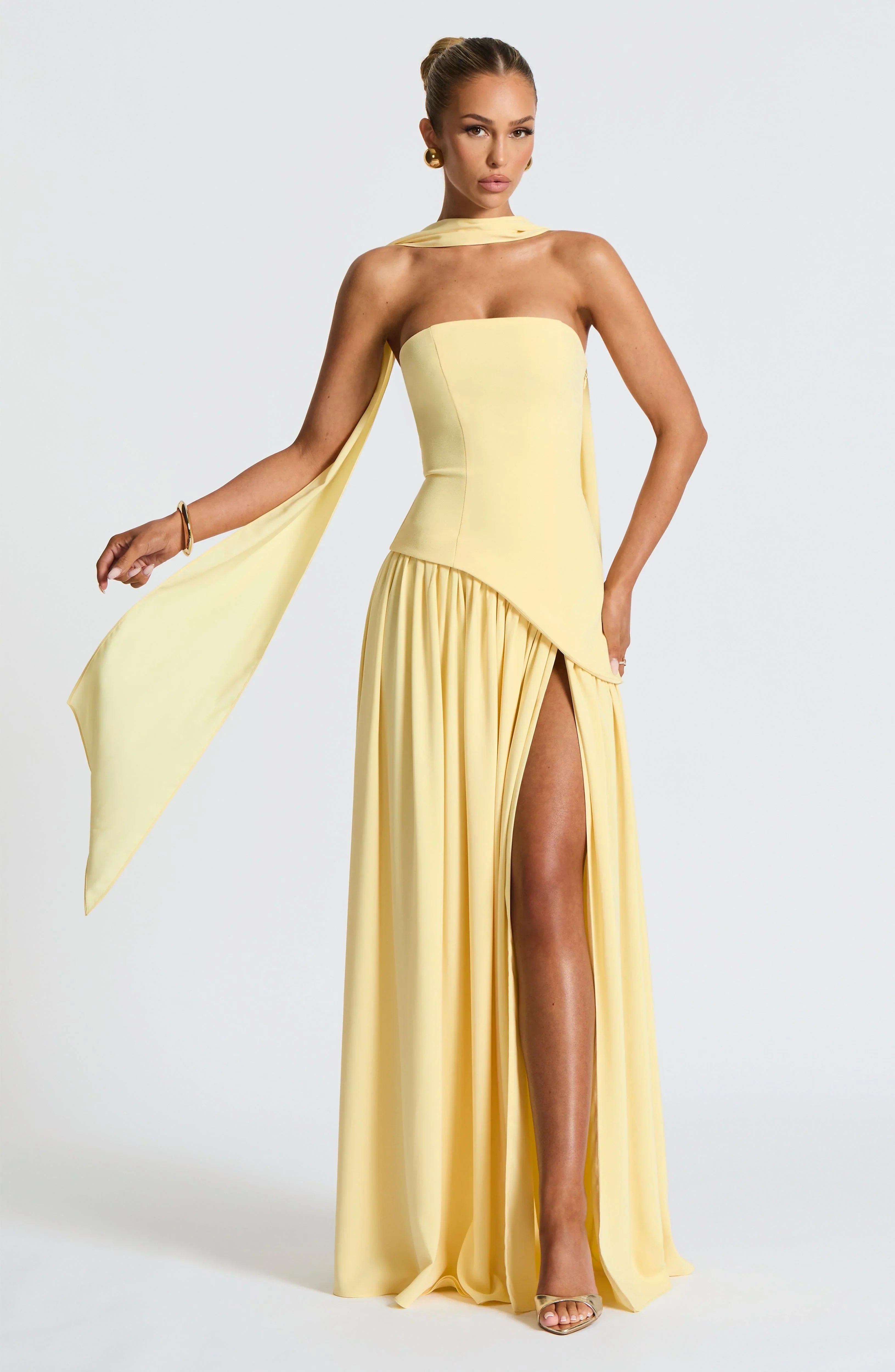 Women’s Strapless Split Maxi Dress