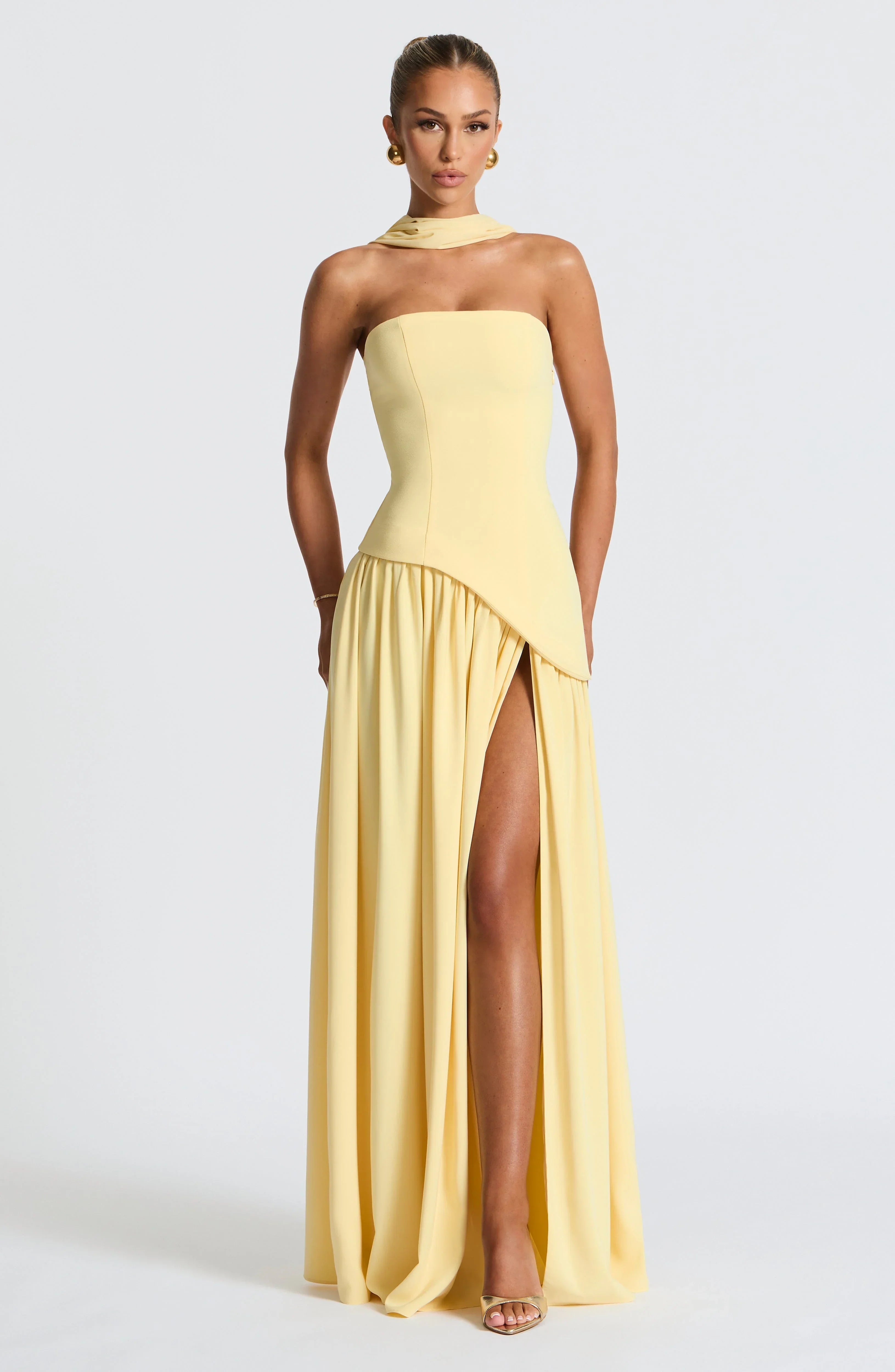 Women’s Strapless Split Maxi Dress