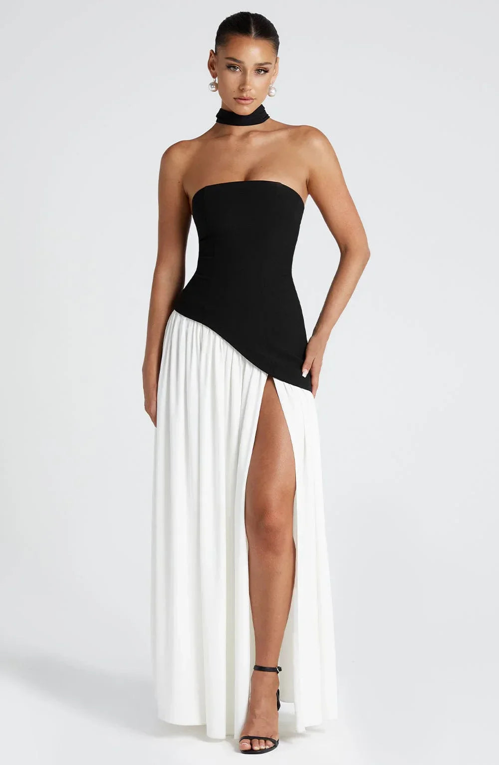 Women’s Strapless Split Maxi Dress