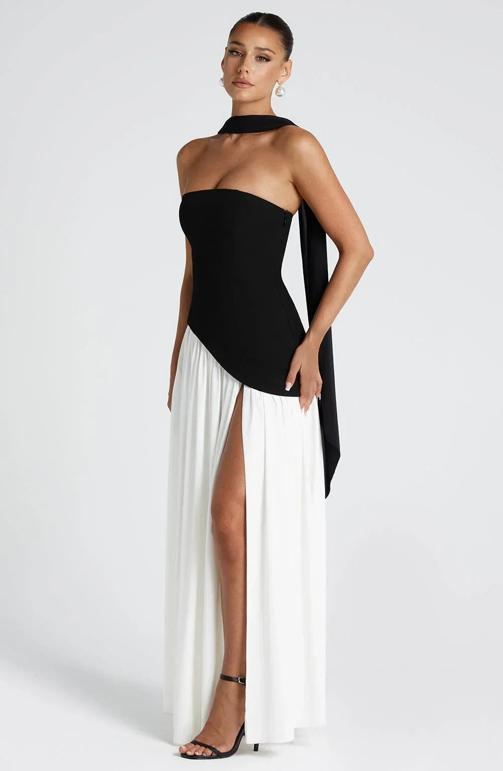 Women’s Strapless Split Maxi Dress
