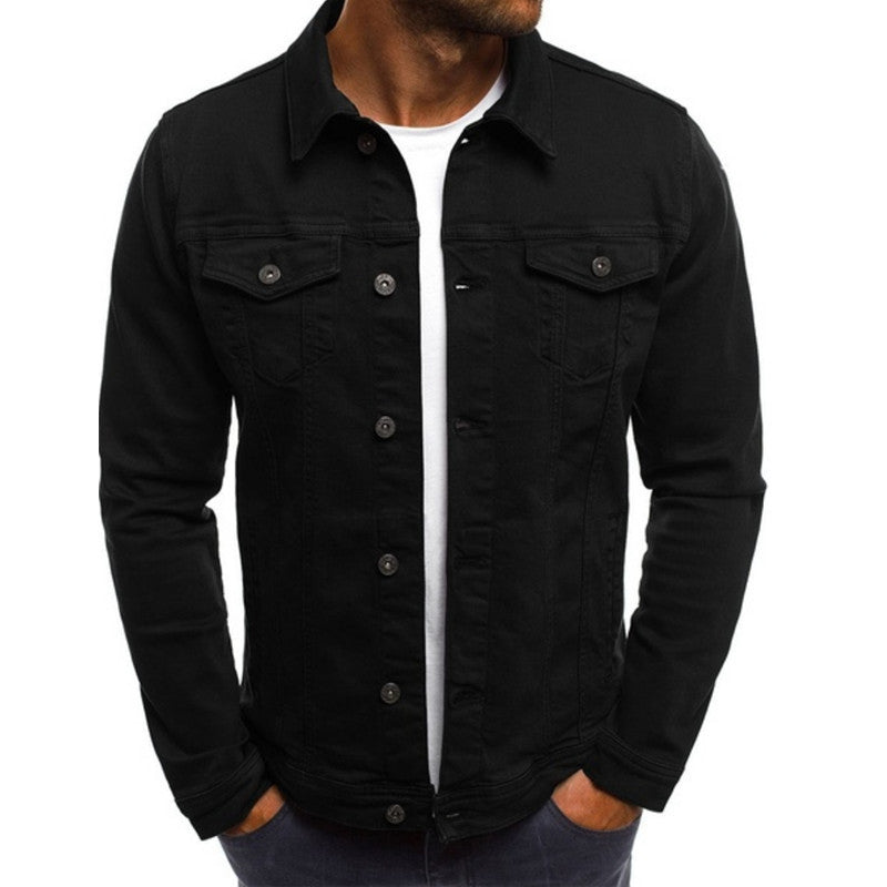 Stylish Casual Men's Denim Jacket with Comfortable Fit