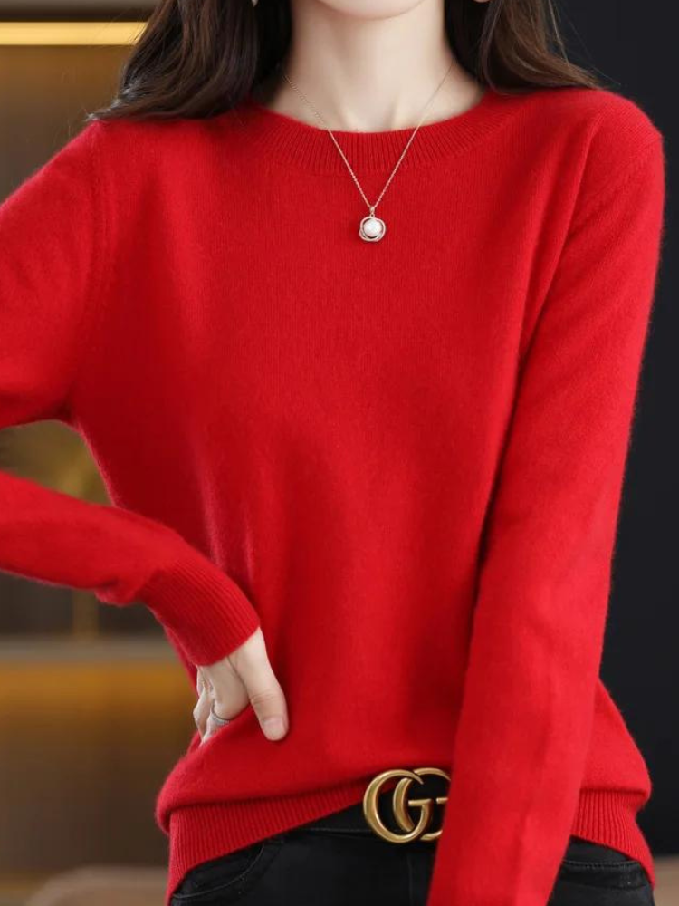 Women's Classic Round Neck Sweater