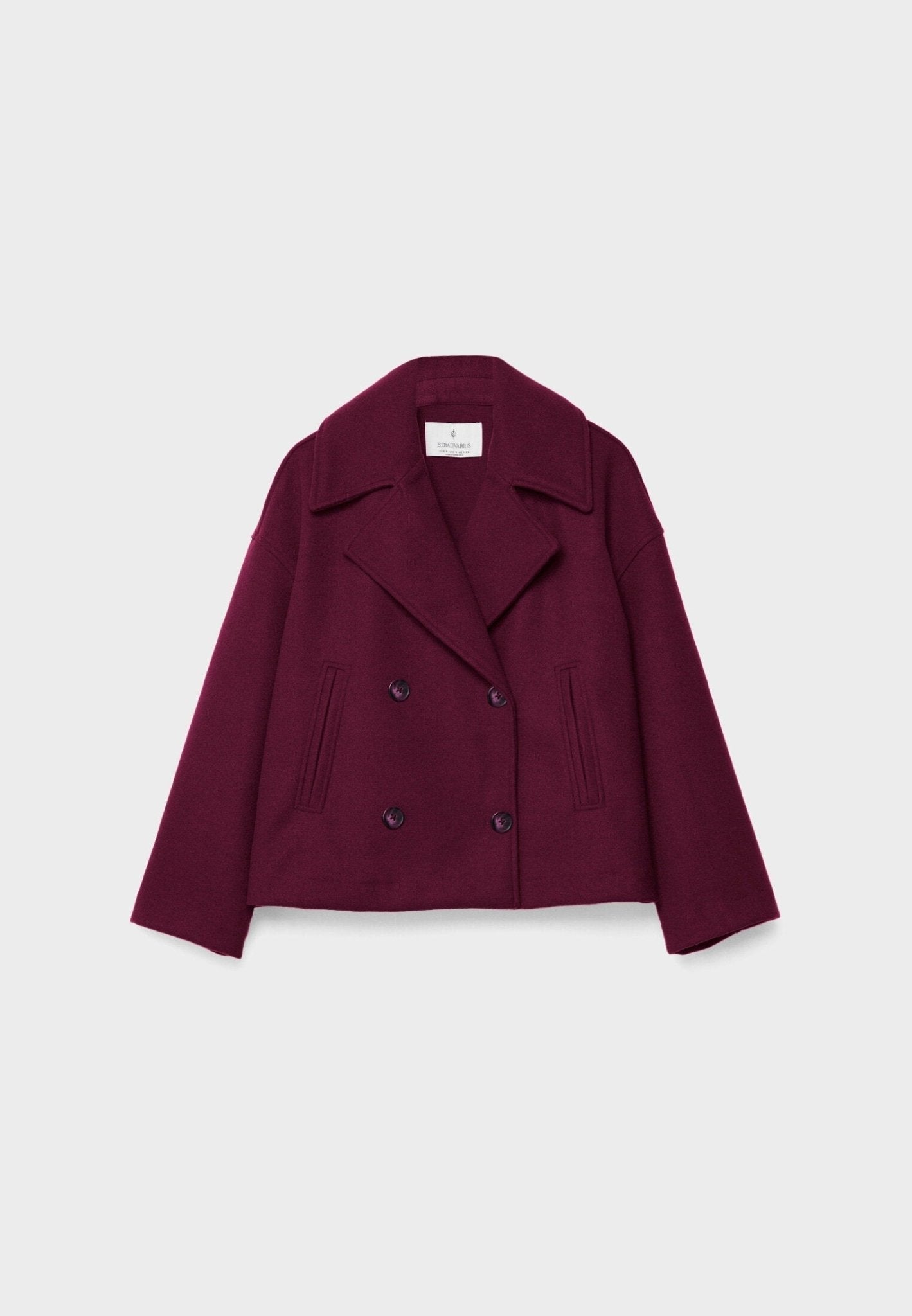 Women's Cropped Double-Breasted Tailored Blazer Jacket