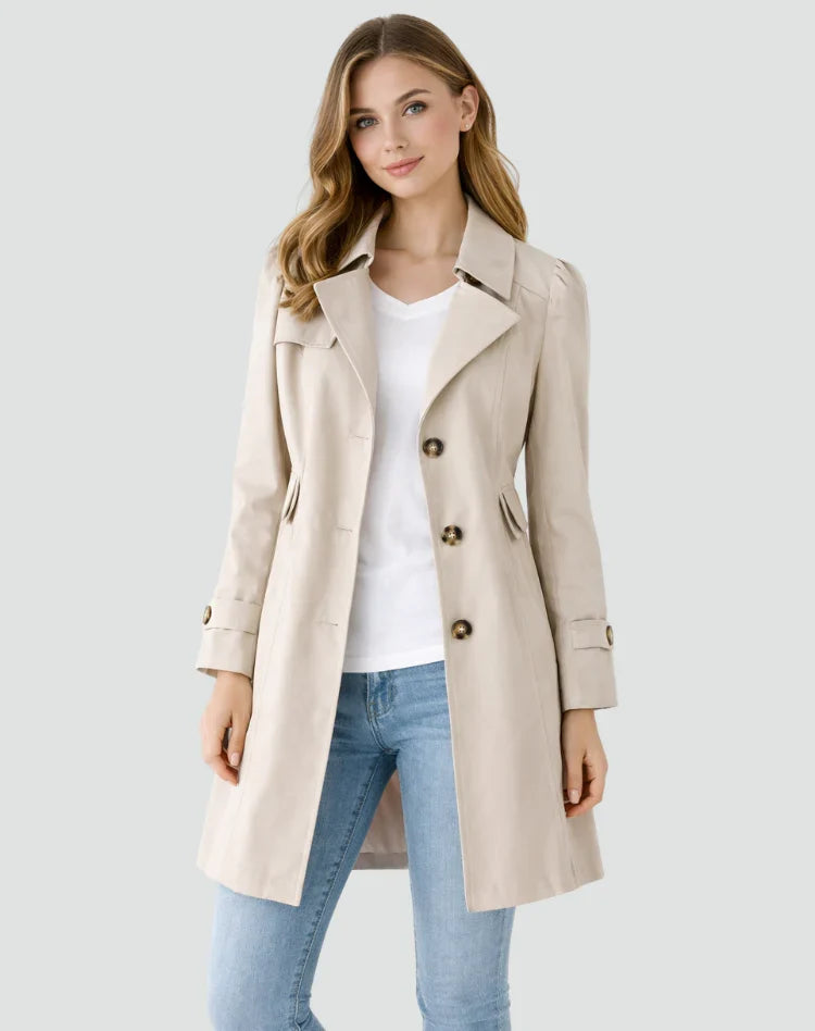 Women’s Smart Double-Breasted Trench Coat