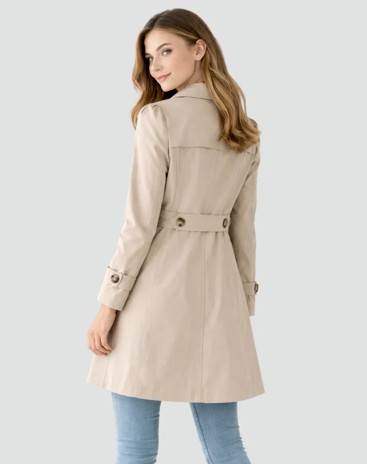 Women’s Smart Double-Breasted Trench Coat