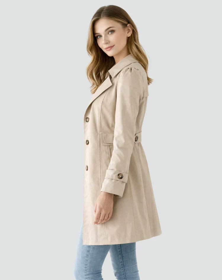 Women’s Smart Double-Breasted Trench Coat