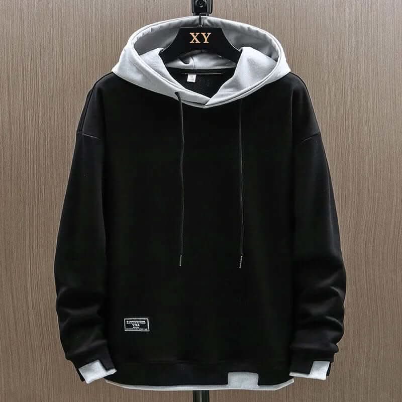 Men's Casual Hooded Sweatshirt with Drawstring
