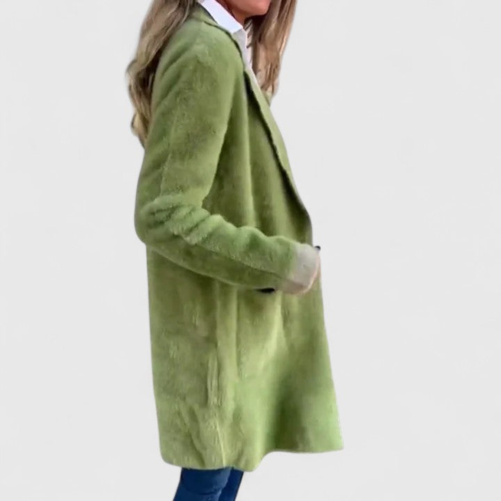 Women's Oversized Cardigan with Patch Pockets