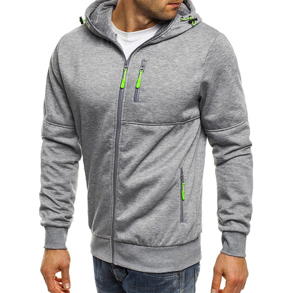 Men's Full Zip Hooded Sweatshirt Jacket
