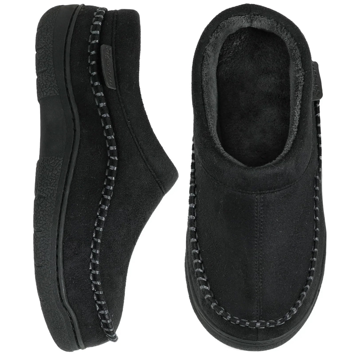 Men's Faux Fur-Lined House Slippers