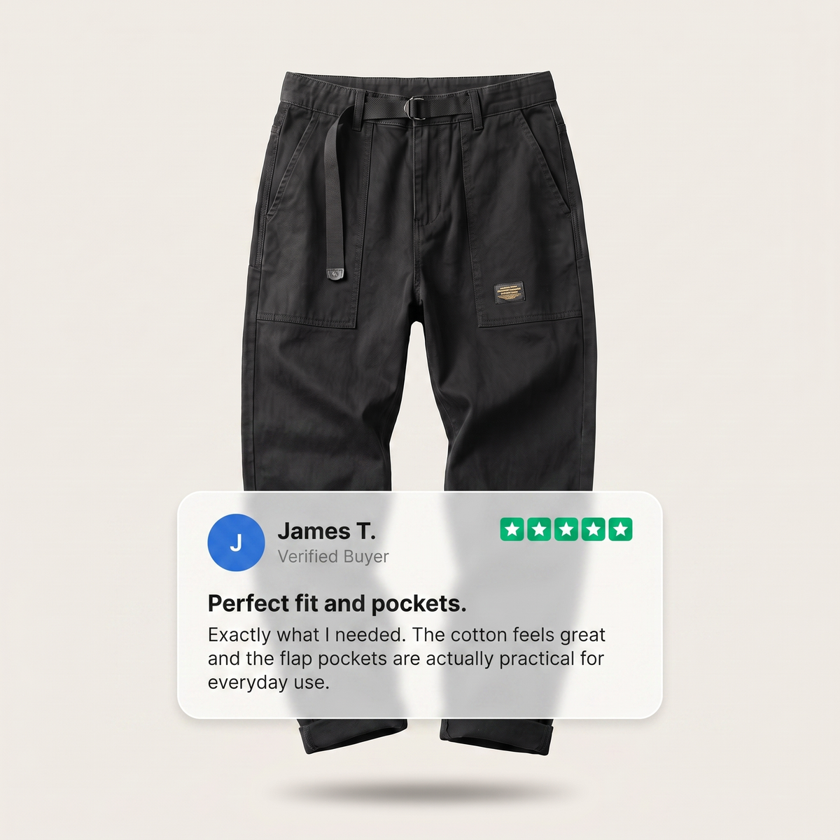 Men's Relaxed Fit Vintage Cargo Pants