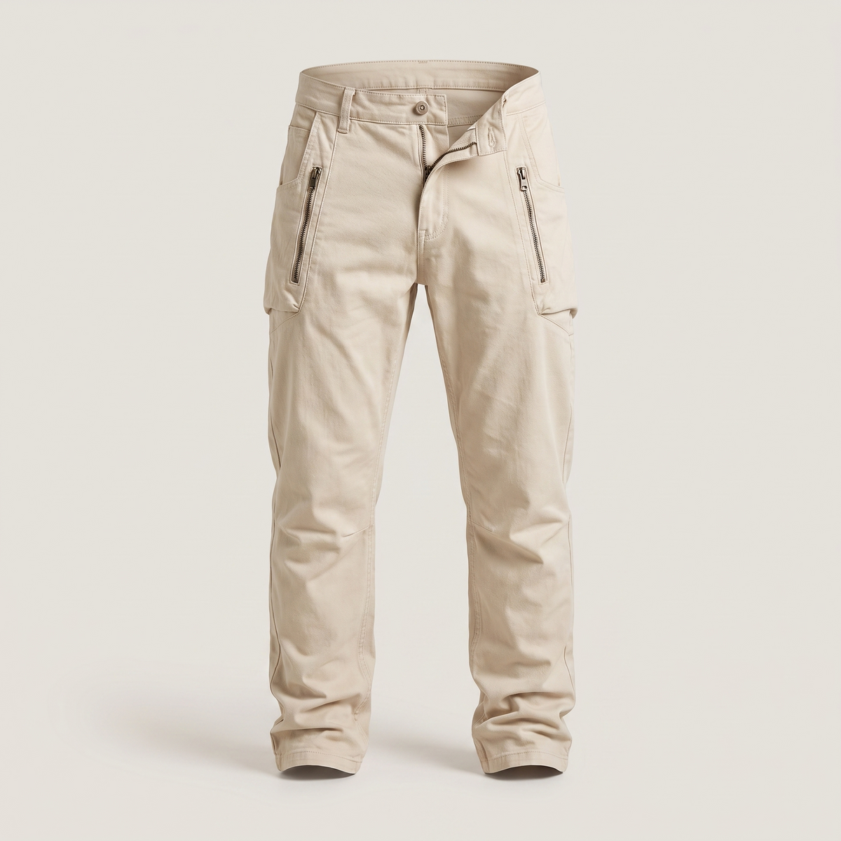 Men's Casual Utility Pants with Multiple Pockets