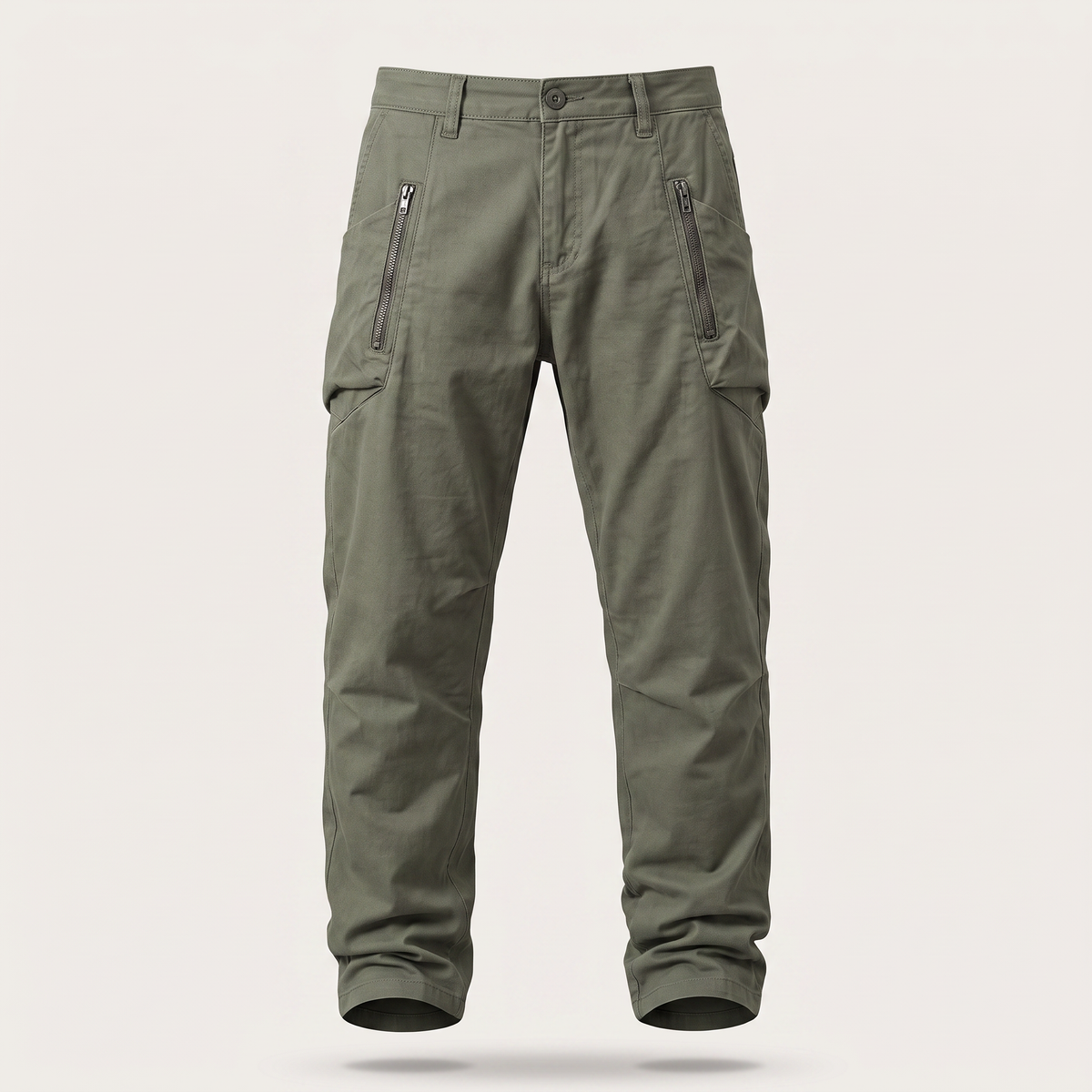 Men's Casual Utility Pants with Multiple Pockets