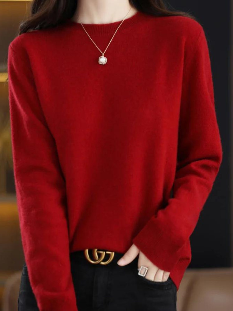 Women's Classic Round Neck Sweater