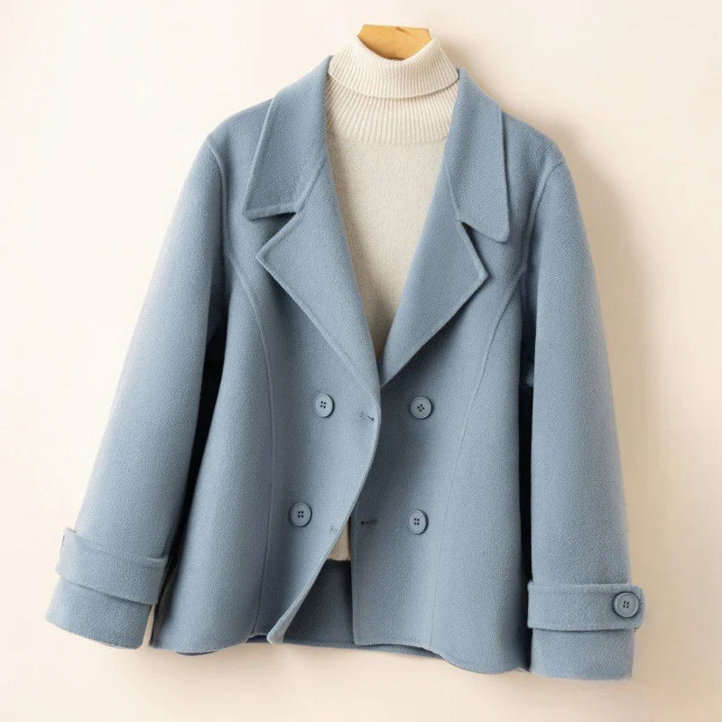 Women’s Double-Breasted Wool-Blend Blazer