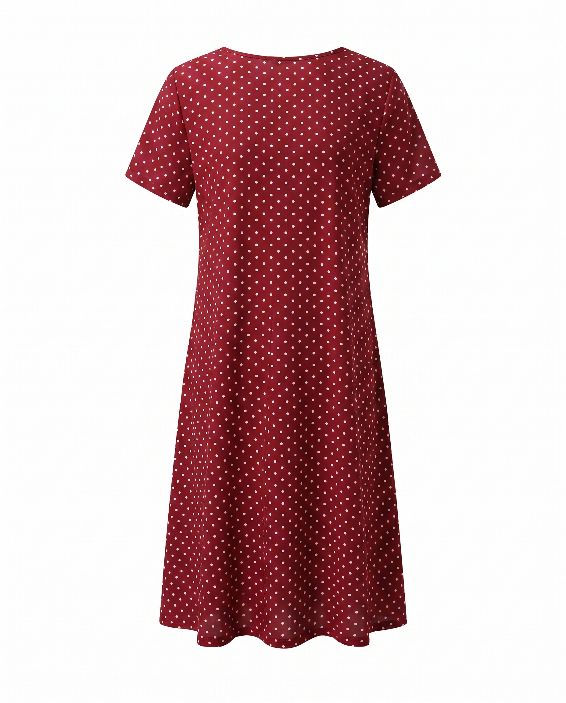 Women's Casual V-Neck Short Sleeve Summer Midi Dress