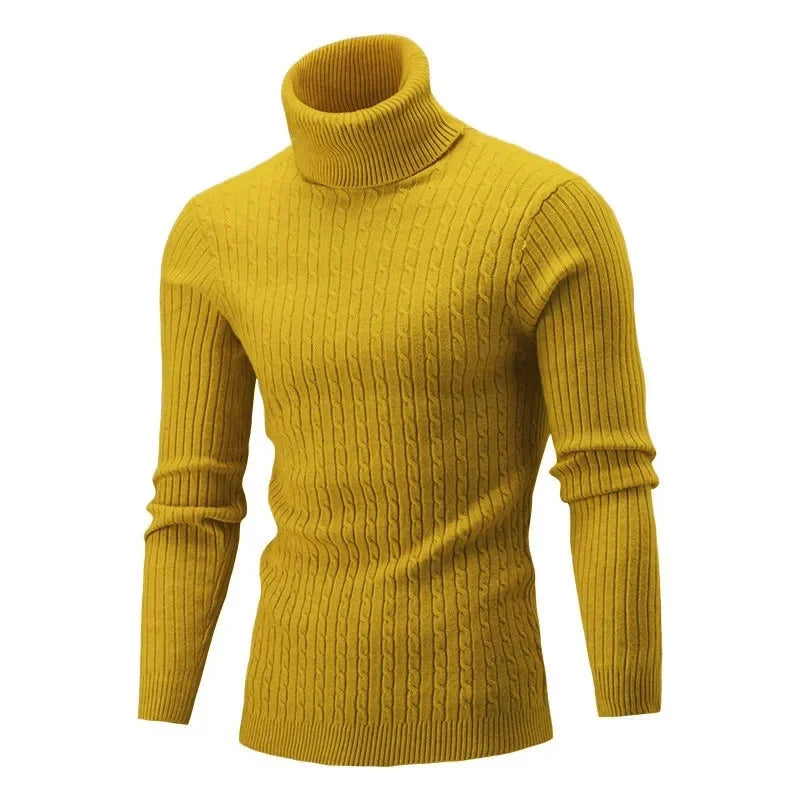 Elegant Men's Rollneck Sweater with Comfortable Fit