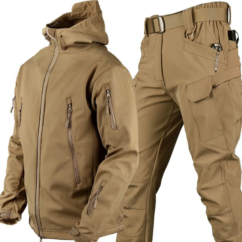 Men's Waterproof Jacket & Cargo Pants Set