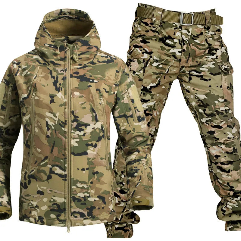 Men's Waterproof Jacket & Cargo Pants Set